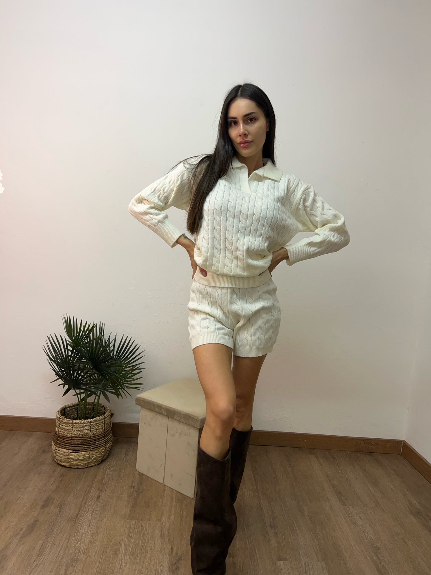 Completo 2 pezzi bianco